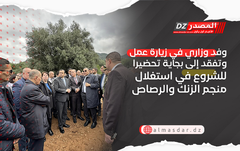 وفد وزاري في زيارة عمل وتفقد إلى بجاية تحضيرا للشروع في استغلال منجم الزنك والرصاص