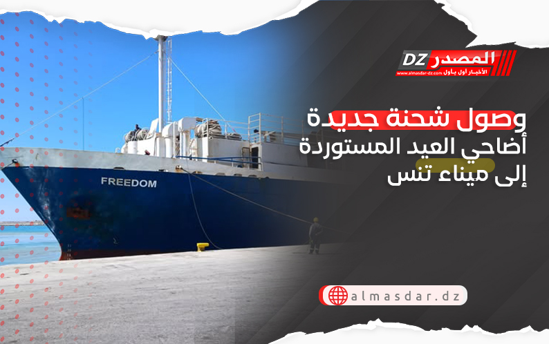 وصول شحنة جديدة من أضاحي العيد المستوردة إلى ميناء تنس